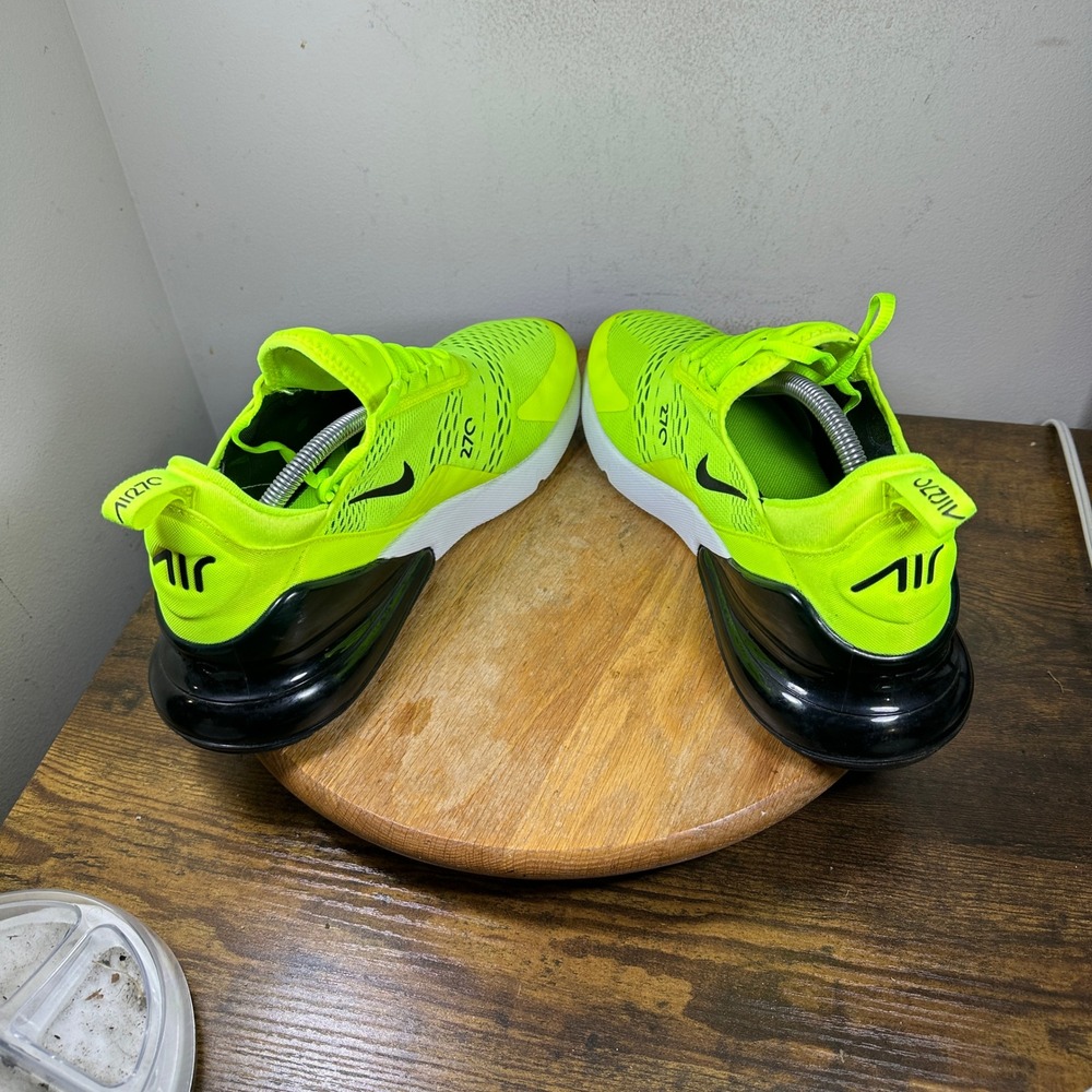 Nike Air Max 270 Volt Neon Green Black Mens Running Shoes AH8050-701 Size 11 - Picture 5 of 8